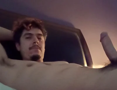 Handsome Man Big Throbbing Cock No Hands