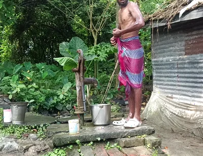 Indian Mature Shower Open Place Desi Style