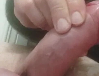 Emptying My Thick (double Cock Ring Bound) Cock From a Big Creamy Cum Load All Over My Entire Black T-shirt