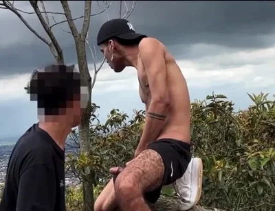 Sucking the Athlete's Cock with a Huge Cock