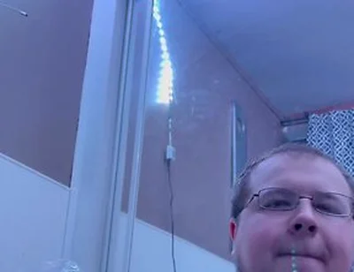 Chubby Bi Dude Gives Oral To Big Black Dildo