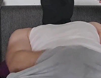 Watched Porn, Bulge in Sweatpants Got Fatter and Fatter - Precum Drips Through the Fabric