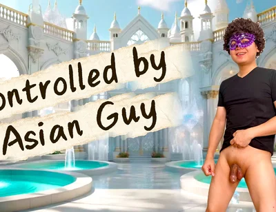 He Was Being Controlled by Uncut Asian Guy