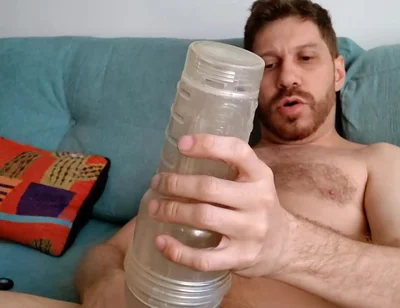 Jerking off with a Fleshlight