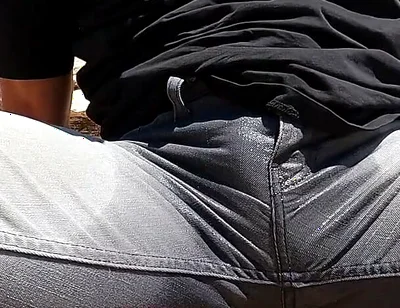Pissing My Jeans and Jerking off Out in the Desert