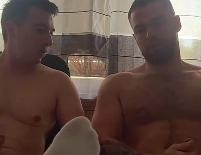 Mutual Masturbation and Sock Sniffing with Straight Bro