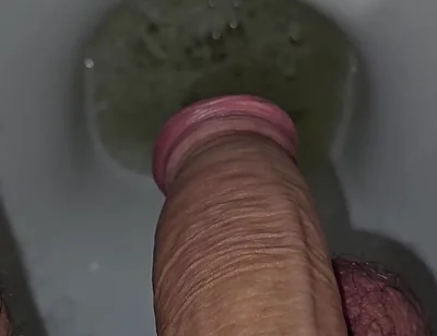 Me Pissing in the Toilet - Closeup Cock POV