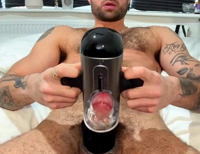 Solo Masturbating with Insane Sex Toy