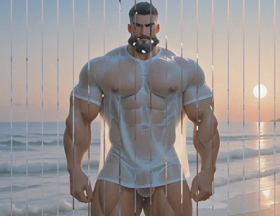 Rockstar Hunk Solo Teasing Balls and Shaft with Cum Splatter