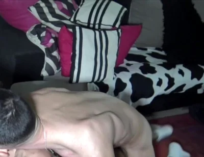 Slut Creampied by His Friend Big Dick