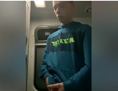 Im Jerking Off In The Train Toilet, They Almost Caught Me, A Tot Of Cum