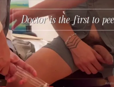 Stepson's Medical Exam in Front of Stepdaddy - Part 2: the Urine Samples