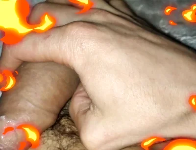 The Man's Huge Cock Is so Hot It Literally Burns!!