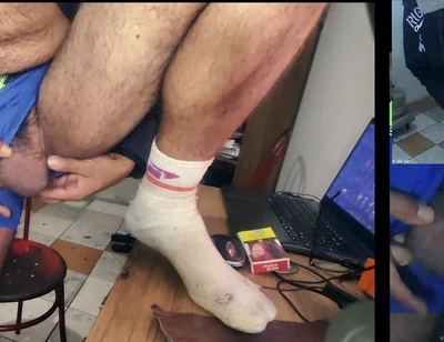 Me in White Used Socks