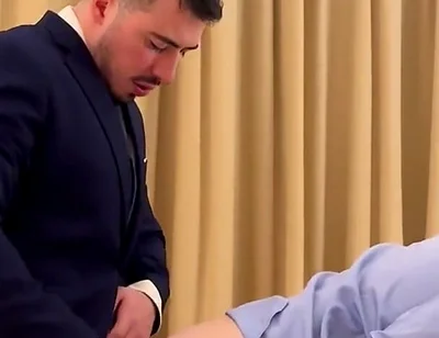 Fuck in Office Wearing Suits