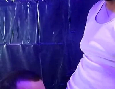 Risky BJ at Halloween Party While People Were Watching