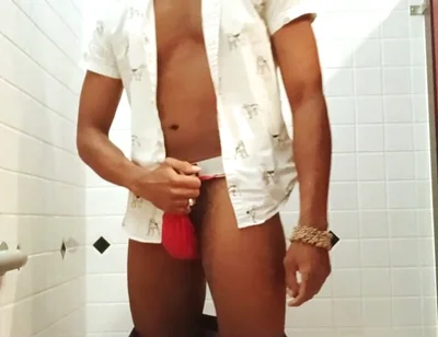 Quick Piss Vid in Red Jock!
