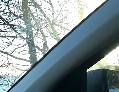 Erking off in the Car and Cumming - Uncut Cock