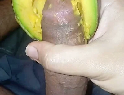 Picking an Avocado with Great Pleasure Until I Ejaculate.