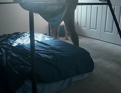 Putting Sissy Daddy in the Sling