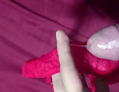 Jerking off with My Friend's Thong