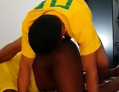Gifted Short Friend Fucking My Ass Before the Game