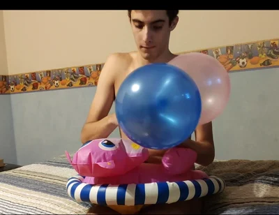Inflatable Hippo and Ballons!
