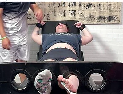 Tklnurse Blindfolded And Tag Team Tickled By Magic Tickler Until She Gigglegasms