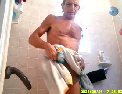 9-26-26 Naked After Tan Shower and Big Bad Leroy Brown Gets a Ride