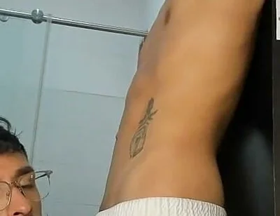 Colombian Latinos Playing in Apartment Bathroom