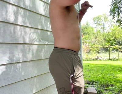 Bearded Muscle Cub Cigar Cum Outdoors