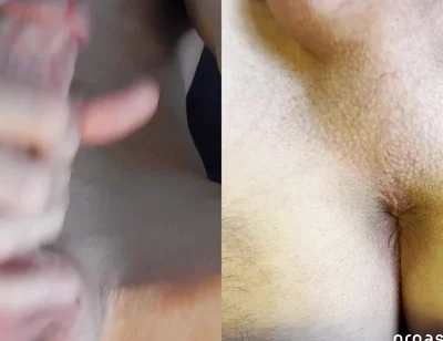 My Orgasm From Two Different Views - Cumshot and Anal Contractions