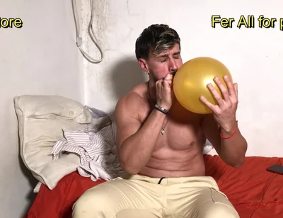 Tony Is Loving to Play with Balloons