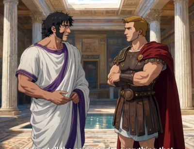 Ai Generated Short Story Interracial Between Roman Soldier and Gladiator Cartoon Hentai Animation of Ancient Rome