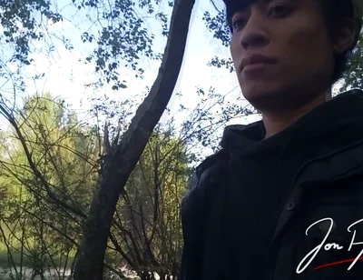 Gay Boy Jon Arteen Freeballing Showing His Dick and Naked Ass Outdoor