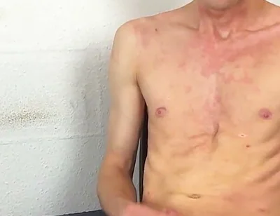 Cute German Twink Felix (21) Pissing and Jerking off