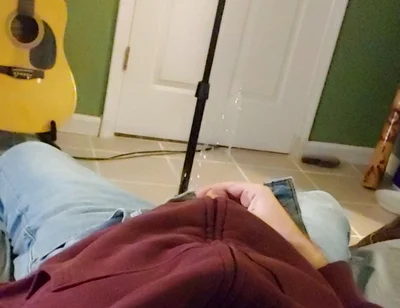 One Camera Angle of Me Pissing All Over Myself Then Jerking off