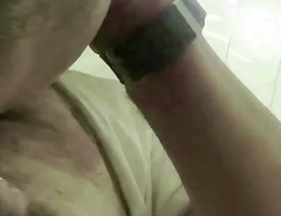 The Boss's Cum Drenched the Camera. a Blowjob in the Office Restroom.