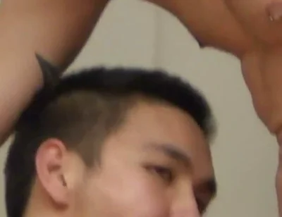 Asian Twink Sucks and Fucks Lucky Dude