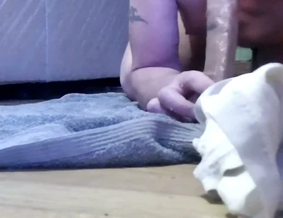 Sucking a Dildo Until It Squirts