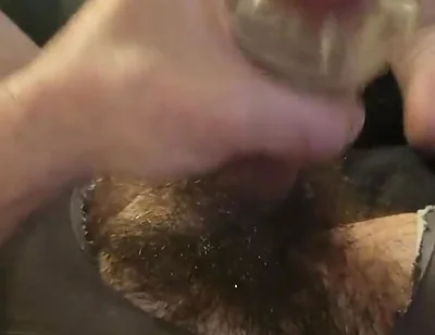 Jacking off in New Nylons with Dick Toy