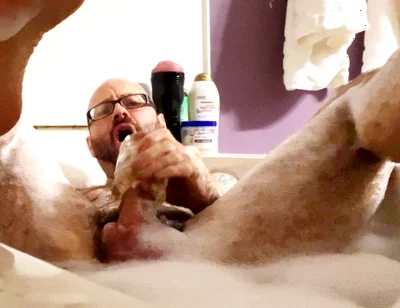 Rub a Dub Dub a Handsome Hairy Horny Stepdaddy in the Tub