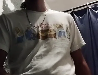 Boy Having Pleasure in the Bathroom