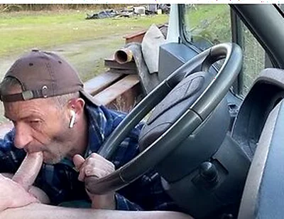 Hot Car Fun With Two Guys