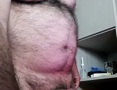 Piss and Jerks My Cock in Public Porn Show