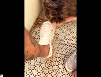 Licking Aplha's Sneaker and Feet