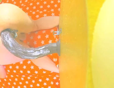 Thicc Femboy Gets a Huge BBC Dildo up His Ass