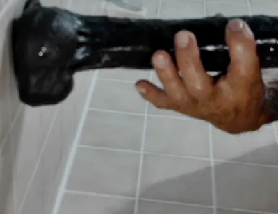 10-7-26 the Shower the Toys Cobra with His Fingers in His Azz Wowzers