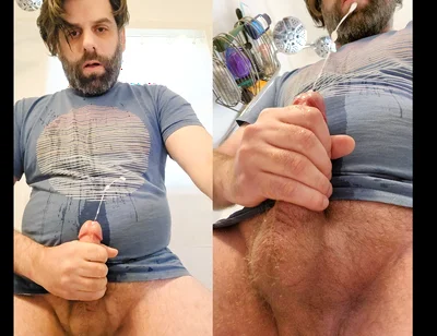 Watch Me Wet Myself and Cum From Two Angles at Once!