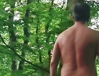 Naked Walking, Then Wank & Cum